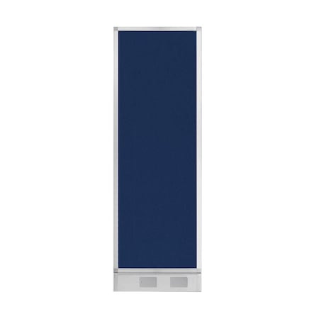 Versare Hush Panel Configurable Cubicle Partition 2' x 6' Navy Blue Fabric w/ Cable Channel 1856203